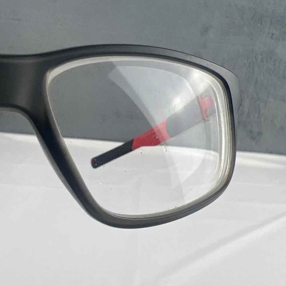 Oakley OY8007 0250 Field Day Youth Glasses Satin Grey Smoke Red 50-15-128 #2